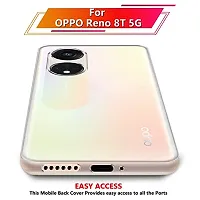 Transparent Back Case Cover For Oppo Reno 8T 5G (Transparent, Grip Case, Silicon)-thumb1