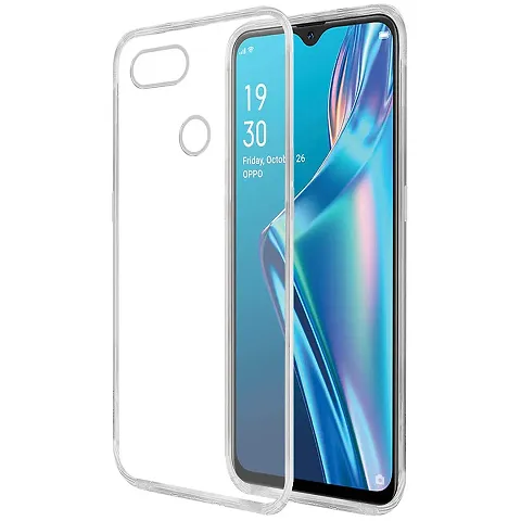 Vikefon Crystal Clear Transparent Soft Jelly Flexible Back case Cover for Oppo A1K / Realme C2 (Pack of 1)