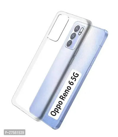 Transparent Back Case Cover For Oppo Reno 6 5G (Transparent, Grip Case, Silicon)