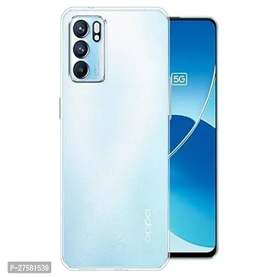 Transparent Back Case Cover For Oppo Reno 6 5G (Transparent, Grip Case, Silicon)-thumb2