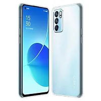 Transparent Back Case Cover For Oppo Reno 6 5G (Transparent, Grip Case, Silicon)-thumb2