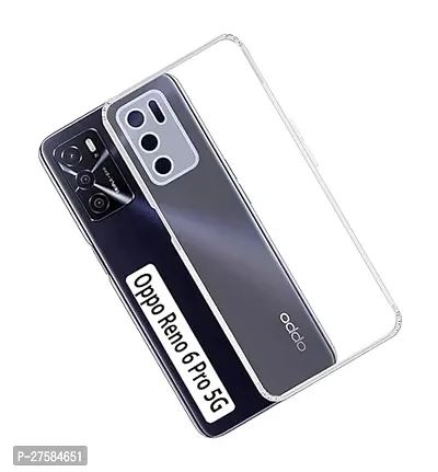 Transparent Back Case Cover For Oppo Reno 6 Pro 5G (Transparent, Grip Case, Silicon)