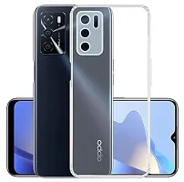 Transparent Back Case Cover For Oppo Reno 6 Pro 5G (Transparent, Grip Case, Silicon)-thumb1