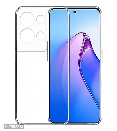 Transparent Back Case Cover For Oppo Reno 8 5G (Transparent, Grip Case, Silicon)-thumb2