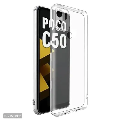 Transparent Back Case Cover For Redmi A1 Plus/A2 Plus /Poco C50/Poco C51 (Transparent, Grip Case, Silicon)