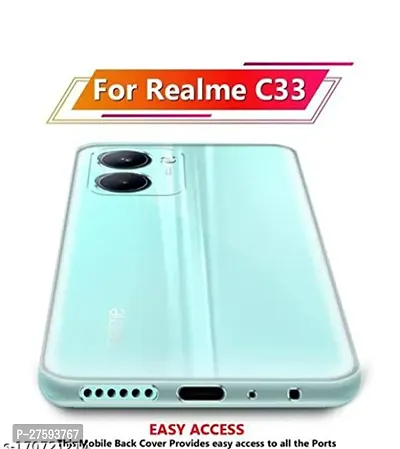 Transparent Back Case Cover For Realme C33 (Transparent, Grip Case, Silicon)-thumb2