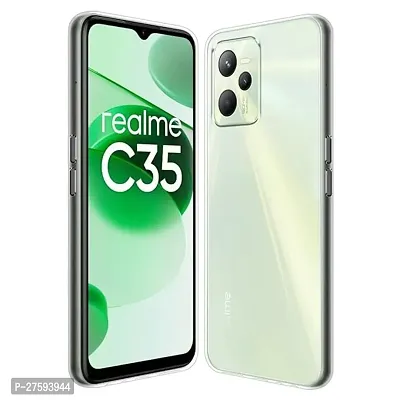 Transparent Back Case Cover For Realme C35/Realme Narzo 50A Prime (Transparent, Grip Case, Silicon)-thumb4