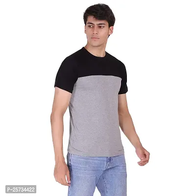 Styvibe Men's Cotton Round Neck Regular Fit Tshirt (L)-thumb3