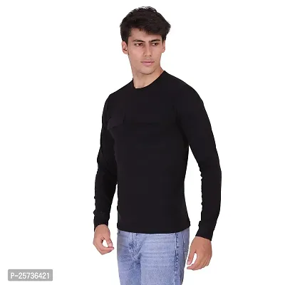 Styvibe Men's Round Neck Cotton Full Sleeve T-Shirt-thumb4
