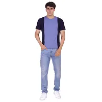 Styvibe Men's Cotton Round Neck Regular Fit T-Shirt, Multicolor-02-thumb1