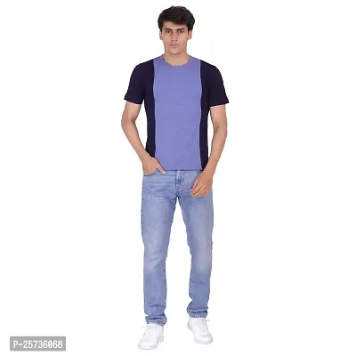 Styvibe Men's Cotton Round Neck Regular Fit T-Shirt, Multicolor-02-thumb2