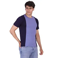 Styvibe Men's Cotton Round Neck Regular Fit T-Shirt, Multicolor-02-thumb2