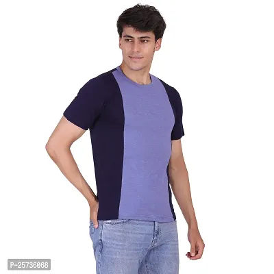 Styvibe Men's Cotton Round Neck Regular Fit T-Shirt, Multicolor-02-thumb3