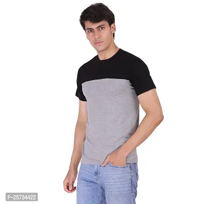 Styvibe Men's Cotton Round Neck Regular Fit Tshirt (L)-thumb4