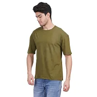 Stylish Cotton Blend Oversized T-Shirt for Men-thumb1