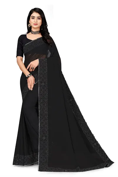 Classic Georgette Saree with Blouse piece for women