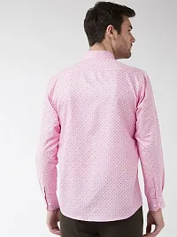 Reliable Pink Cotton Long Sleeves Casual Shirt For Men-thumb1