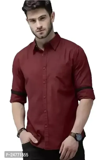 Time Fashion Men's Cotton Full Sleeve Casual Shirt - 023