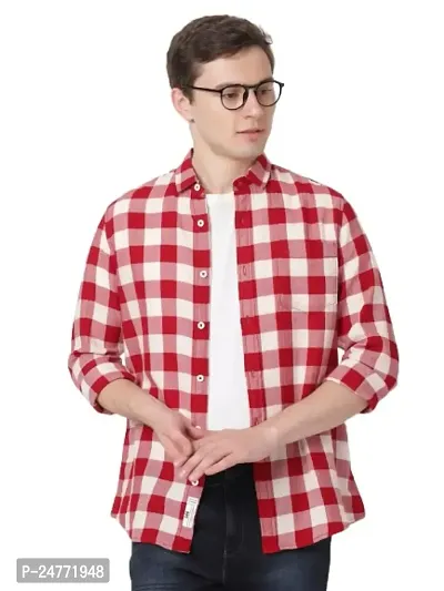 Time Fashion Men's Cotton Full Sleeve Casual Shirt - 009