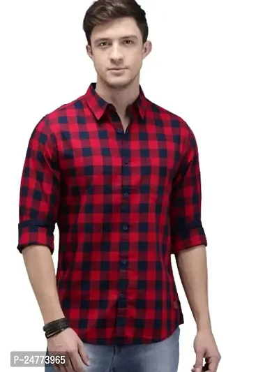 Time Fashion Men's Cotton Full Sleeve Casual Shirt - 009