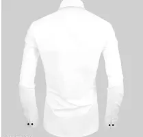 Reliable White Cotton Long Sleeves Casual Shirt For Men-thumb1