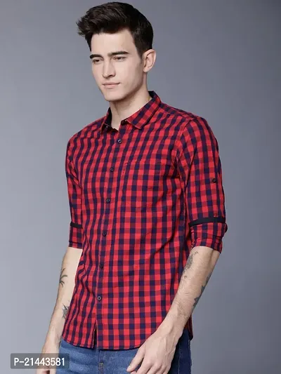 Reliable Multicoloured Cotton Long Sleeves Casual Shirt For Men