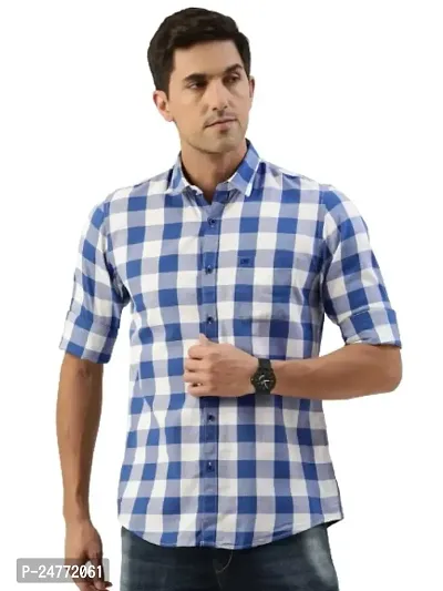 Time Fashion Men's Cotton Full Sleeve Casual Shirt - 009