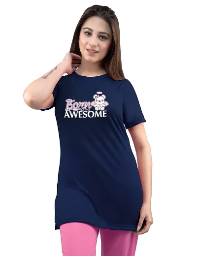 Amaha Printed Long Tshirt for Women