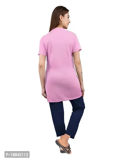 AMAHA Women's Cotton Solid Pyjama Set Pack Of 2 (Amaha Night Suit Women_Light Pink_2XL)-thumb2