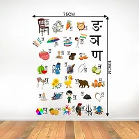 Multicoloured Hindi Alphabets (Varnamala ) - Consonant (Vyanjan) Vinyl Wall Stickers-thumb3