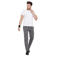 Men's Comfort fit Cotton Trackpants with Twin Side Zipper Pockets (Pack of 2) for Running, Yoga, Gym Workout, Regular Wear-thumb2