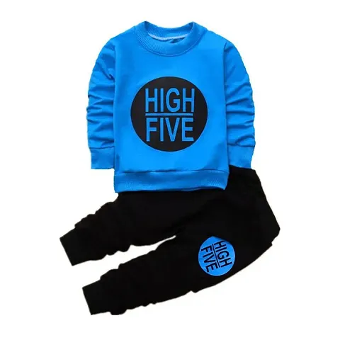 Positive Vibes Blend Clothing Sets for Boys Full Sleeve Sweatshirt T-shirt And jogger For Boys