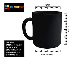 Morons [Glossy] 'Taurus' Black Coffee Mug | Limited Edition Zodiac Black Color Mug | 330ml, Pack of 1-thumb3