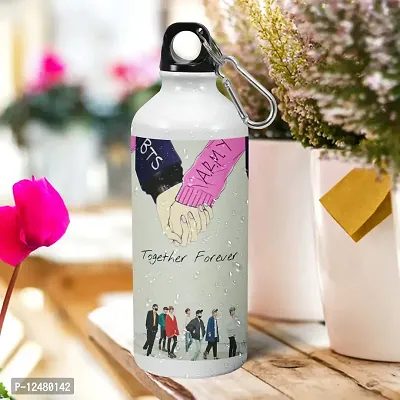 Drooli Printed Together Forever - Kpop Music Band - Bangton Boys Creative Theme Fan Art - 600ml, White, Pack of 1-thumb2