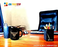 Morons [Glossy] 'Taurus' Black Coffee Mug | Limited Edition Zodiac Black Color Mug | 330ml, Pack of 1-thumb1