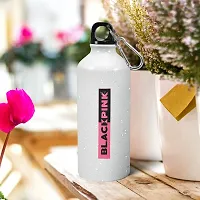 Morons Black Pink Printed Sipper Bottle | K-Pop Merchandise Korean Sports Water Bottle - [600 ml, Multi-Color]-thumb2