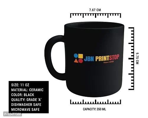 Morons Premium Ceramic Dhoni IPL CSK Chennai Super Kings Coffee Mug, 350ml, 11oz, Black-thumb4