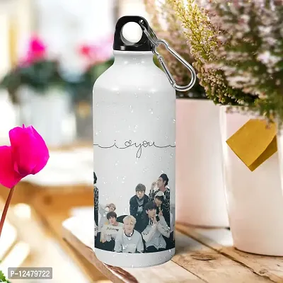 Drooli Printed I Love You - Kpop Music Band - Bangton Boys Creative Theme Fan Art - 600ml, White, Pack of 1-thumb2