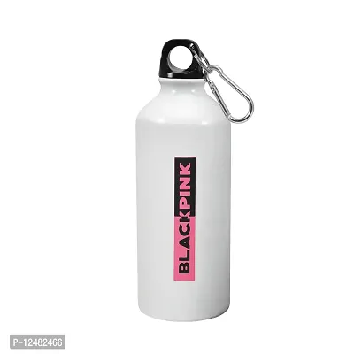 Morons Black Pink Printed Sipper Bottle | K-Pop Merchandise Korean Sports Water Bottle - [600 ml, Multi-Color]-thumb0