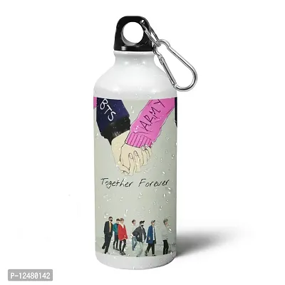 Drooli Printed Together Forever - Kpop Music Band - Bangton Boys Creative Theme Fan Art - 600ml, White, Pack of 1