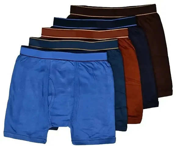 Pack of 5 - Men's stylish Long Trunk Underwear