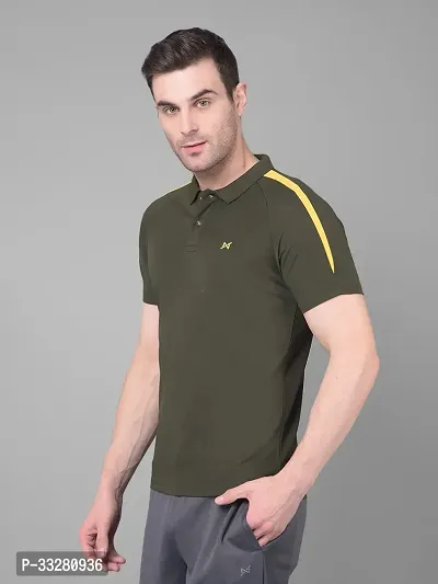 Stylish Polyester Solid Sports Tee For Men Pack Of 5-thumb2