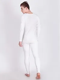 Comfortable Off White Cotton Thermal Set For Men-thumb1