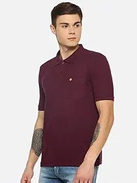 Dollar Men's Cotton Casual Polo Tshirt (Pack of 1)-thumb2