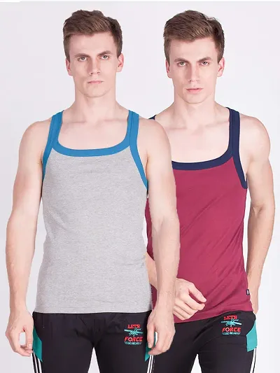 Force NXT Men Innerwear Spirit Gym Vest (Pack of 2)