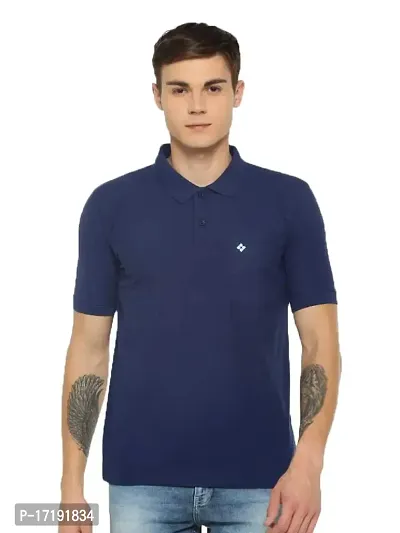 Dollar Men's Cotton Casual Polo Tshirt (Pack of 1)