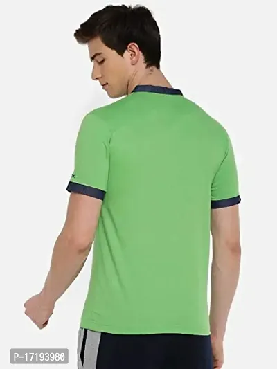 Dollar Men's Regular Henley Shirt (AMHN-152_Energy Green 2XL)-thumb2