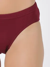 Comfortable Cotton Multicoloured Solid Panties ( Pack Of 5 )-thumb4