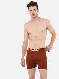 Stylish Cotton Solid Interlock Pocket Trunks For Men-Pack Of 5-thumb1