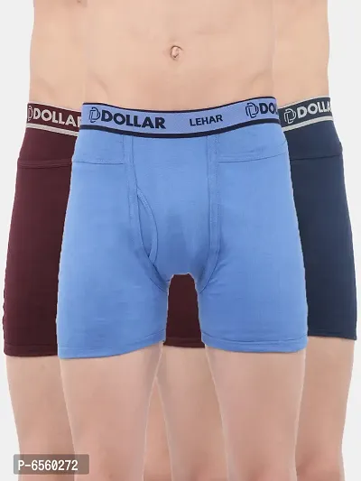 Stylish Cotton Solid Pocket Trunks For Men-Pack Of 3